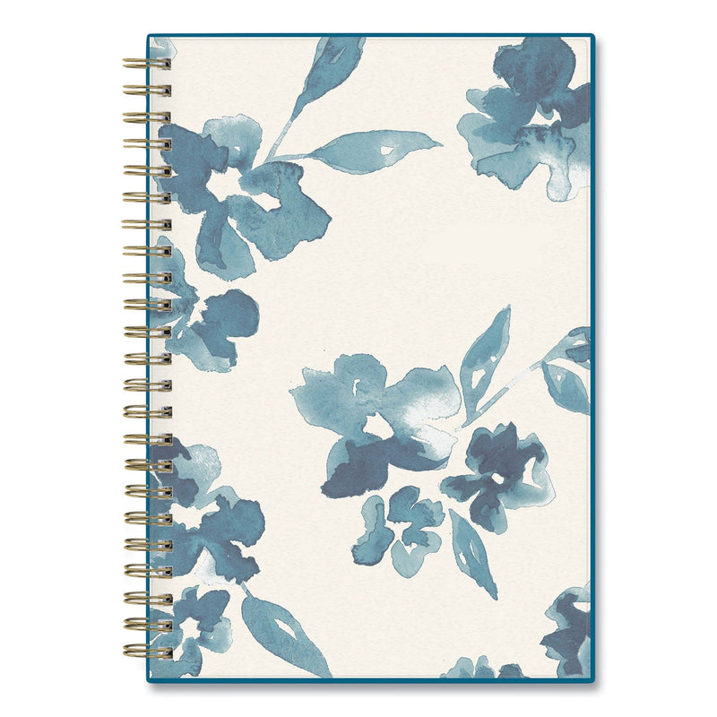 Blue Sky Bakah Blue Weekly/Monthly Planner, Bakah Blue Floral Artwork, 8 x 5, Blue/White Cover, 12-Month (Jan to Dec): 2023