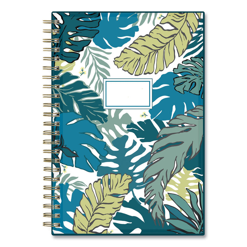 Blue Sky Grenada Create-Your-Own Cover Weekly/Monthly Planner, Floral Artwork, 8 x 5, Green/Blue/Teal Cover, 12-Month (Jan-Dec): 2023