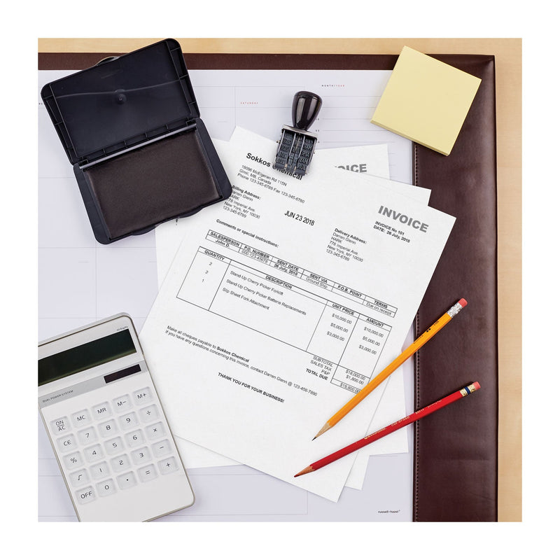 Carter's Pre-Inked Micropore Stamp Pad, 6.25" x 3.25", Black