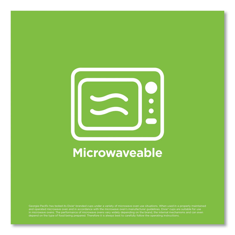 Dixie PerfecTouch Paper Hot Cups, 12 oz, Coffee Haze Design, 50/Pack