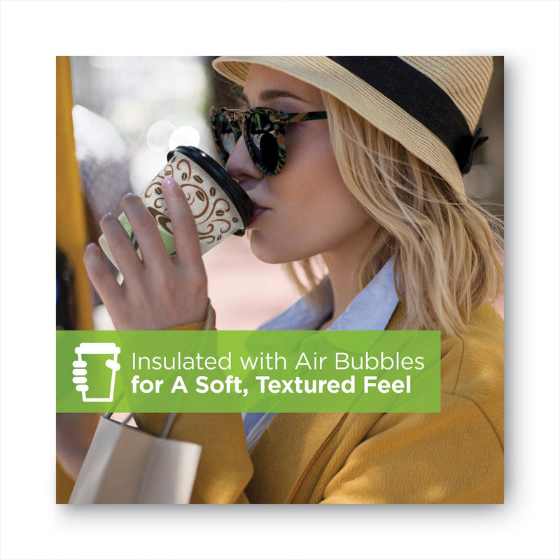 Dixie PerfecTouch Hot/Cold Cups, 12 oz, White, 50/Bag, 20 Bags/Carton