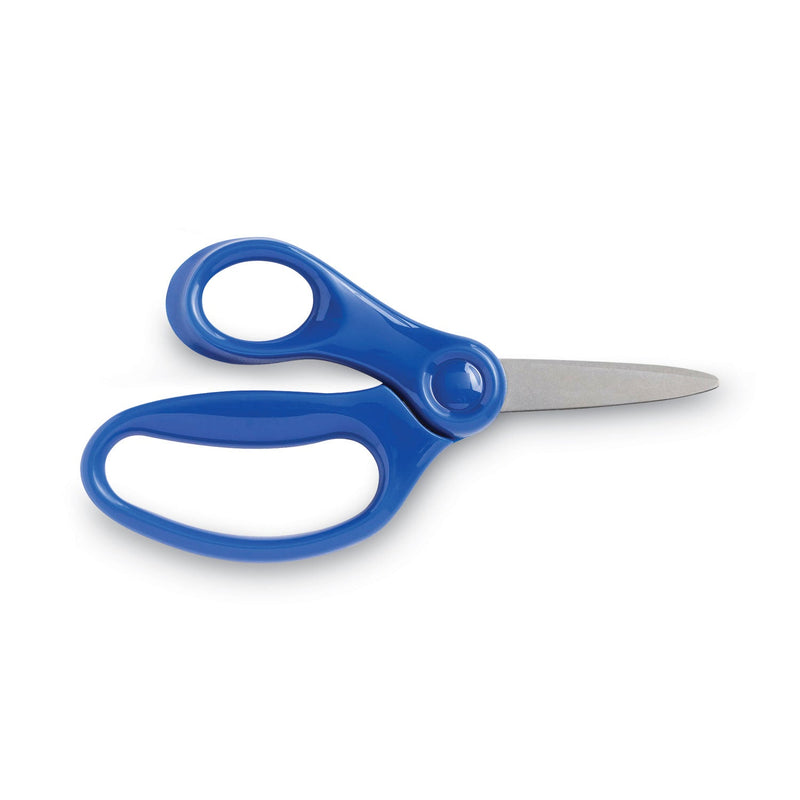 Fiskars Kids/Student Scissors, Pointed Tip, 5" Long, 1.75" Cut Length, Assorted Straight Handles