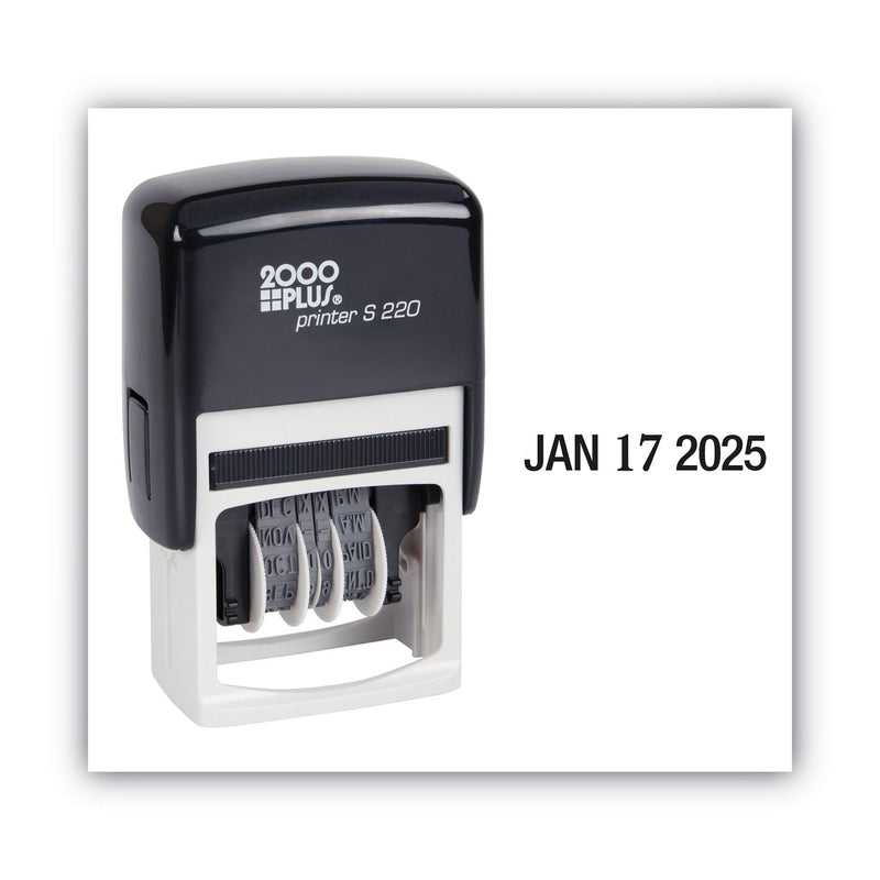 COSCO 2000PLUS Economy Dater, Self-Inking, Black