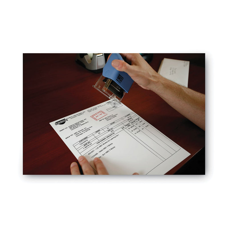 COSCO 2000PLUS ES Dater, RECEIVED + Date, 1 x 1.81, Red