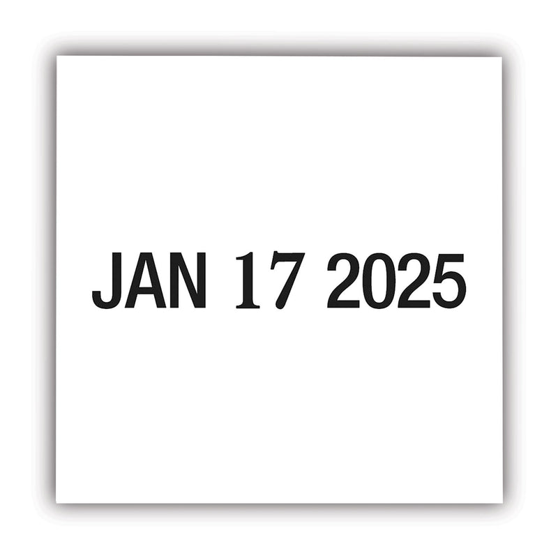 COSCO 2000PLUS Self-Inking Heavy-Duty Line Dater with Microban, 1.25 x 0.63, Black