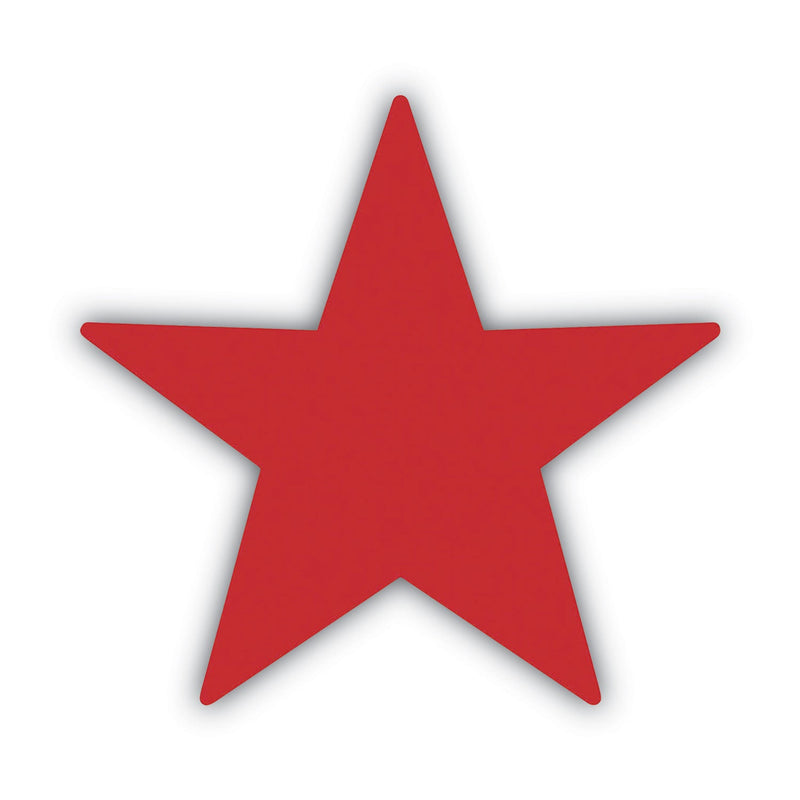 ACCUSTAMP Pre-Inked Round Stamp with Microban, Star, 0.63" dia, Red