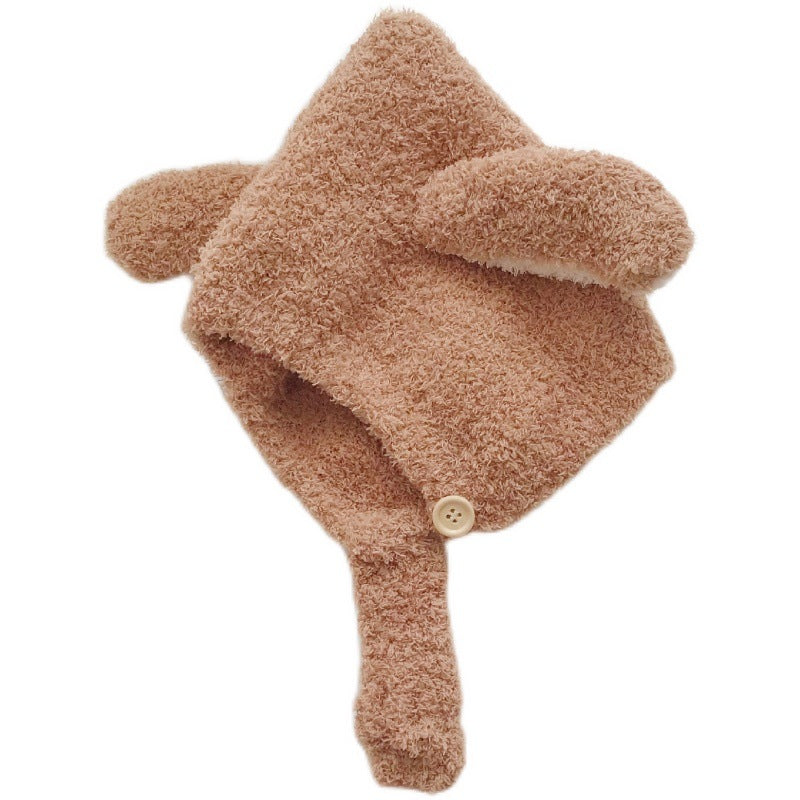Fluffy Bunny-ear Fleece Earflap Hat For Babies And Toddlers