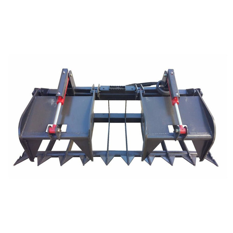 74-Inch Premium Heavy Duty Skid Steer Root Grapple Bucket Attachment (94621873)