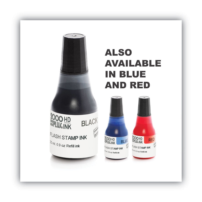 COSCO 2000PLUS Pre-Ink High Definition Refill Ink, 0.9 oz. Bottle, Black