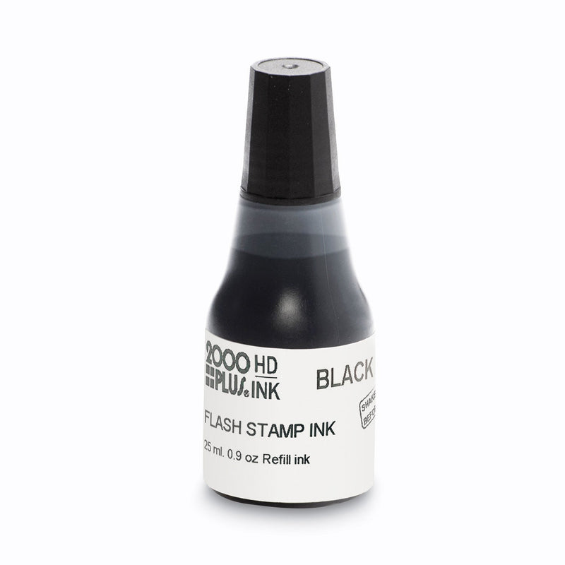COSCO 2000PLUS Pre-Ink High Definition Refill Ink, 0.9 oz. Bottle, Black