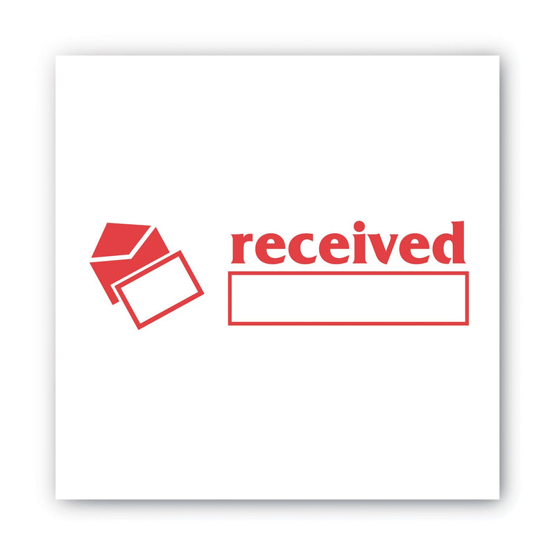 ACCUSTAMP2 Pre-Inked Shutter Stamp, Red, RECEIVED, 1.63 x 0.5