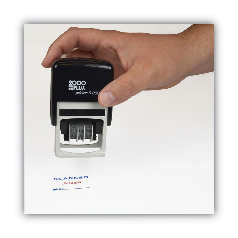 COSCO 2000PLUS Economy Message Dater, 4 Messages, Red/Blue, 1.75 x 0.94