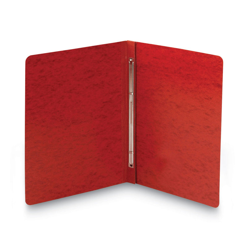 Smead Prong Fastener Premium Pressboard Report Cover, Two-Piece Prong Fastener, 3" Capacity, 8.5 x 11, Bright Red/Bright Red