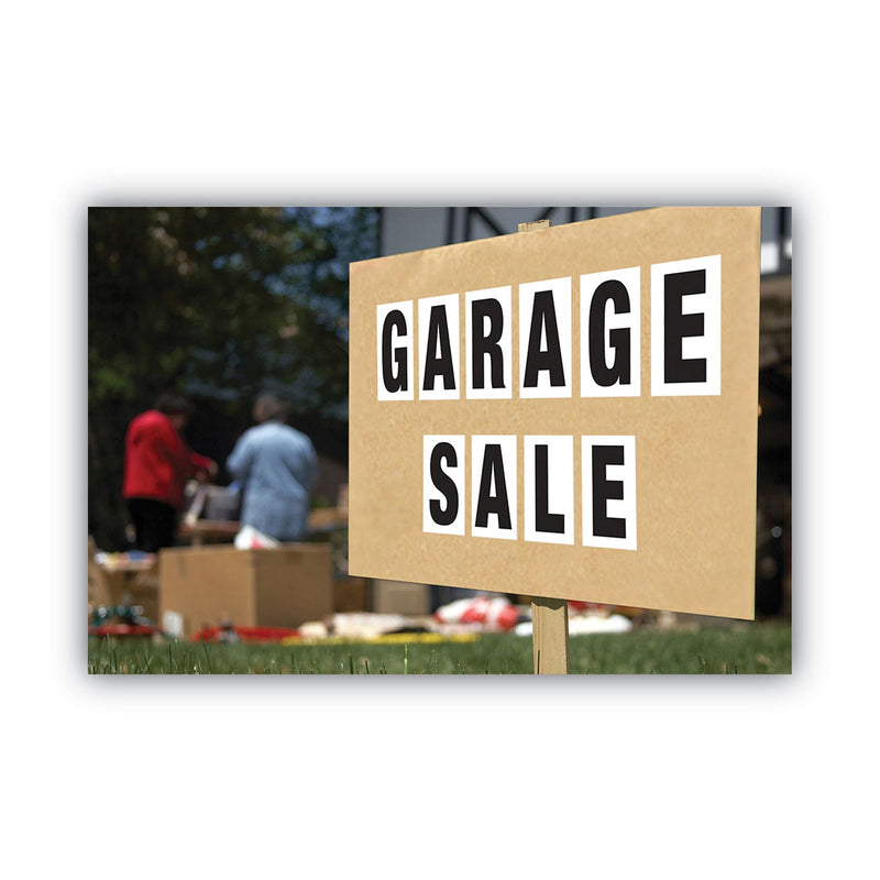 COSCO Letters, Numbers and Symbols, Self Adhesive, Black, 3"h, 64 Characters