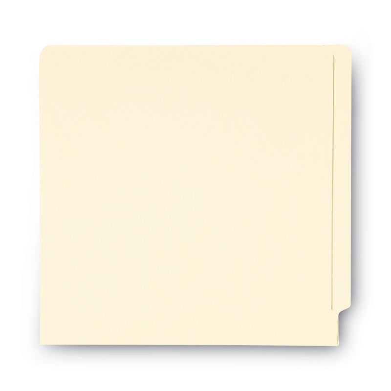 Smead End Tab Folders with Antimicrobial Product Protection, Straight Tabs, Letter Size, 0.75" Expansion, Manila, 100/Box