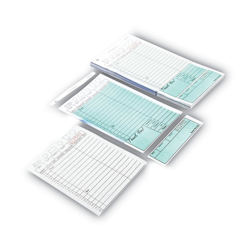 AmerCareRoyal Guest Check Book, Two-Part Carbonless, 4.2 x 8.6, 1/Page, 50 Forms/Book, 50 Books/Carton