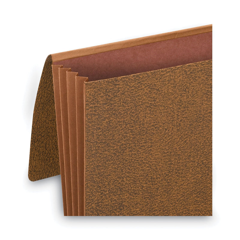 Smead Classic Expanding Wallets with Tear-Resistant Gussets, 3.5" Expansion, 1 Section, Elastic Cord Closure, Legal Size, Redrope