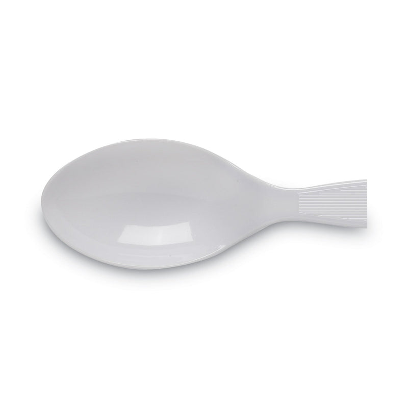 Dixie Plastic Cutlery, Heavy Mediumweight Teaspoons, White, 1,000/Carton