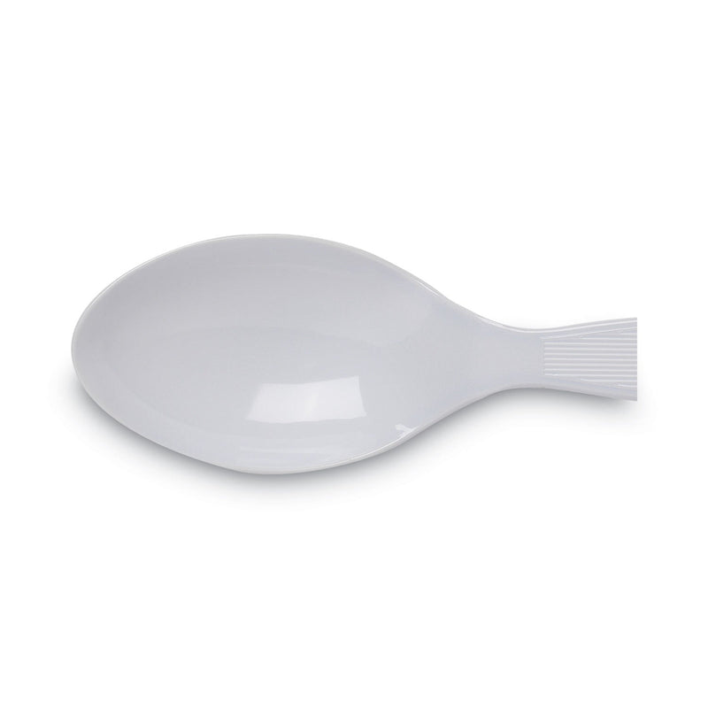 Dixie Plastic Cutlery, Heavy Mediumweight Teaspoons, White, 1,000 Carton