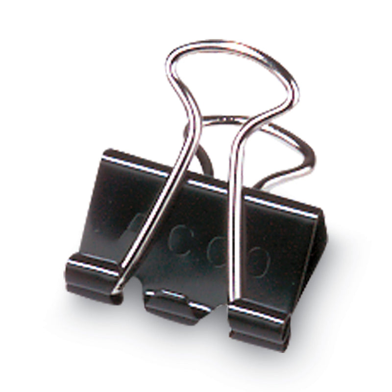 ACCO Binder Clips, Small, Black/Silver, Dozen