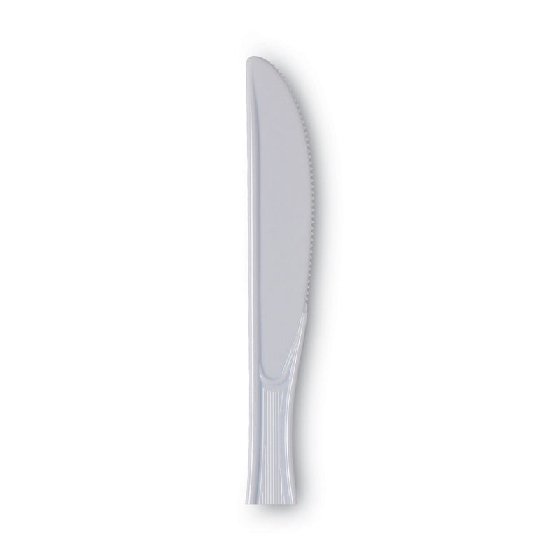Dixie Plastic Cutlery, Heavy Mediumweight Knife, 1,000/Carton