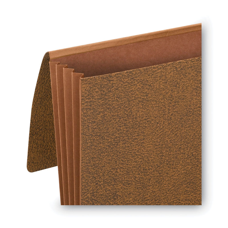 Smead Classic Expanding Wallets, 3.5" Expansion, 1 Section, Elastic Cord Closure, Legal Size, Redrope