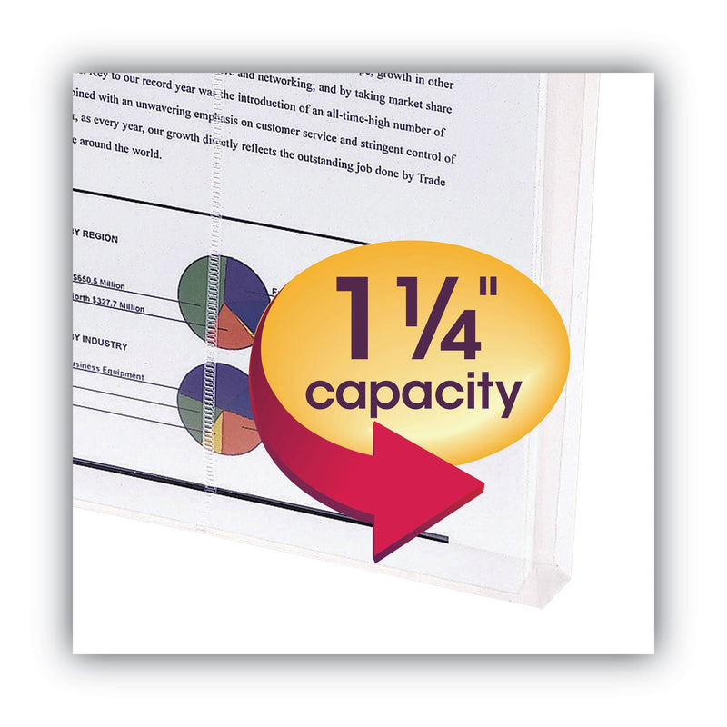 Smead Poly String and Button Interoffice Envelopes, Open-End (Vertical), 9.75 x 11.63, Clear, 5/Pack