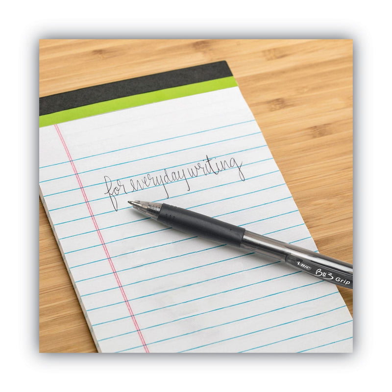 BIC BU3 Ballpoint Pen, Retractable, Medium 1 mm, Black Ink, Black Barrel, 36/Pack