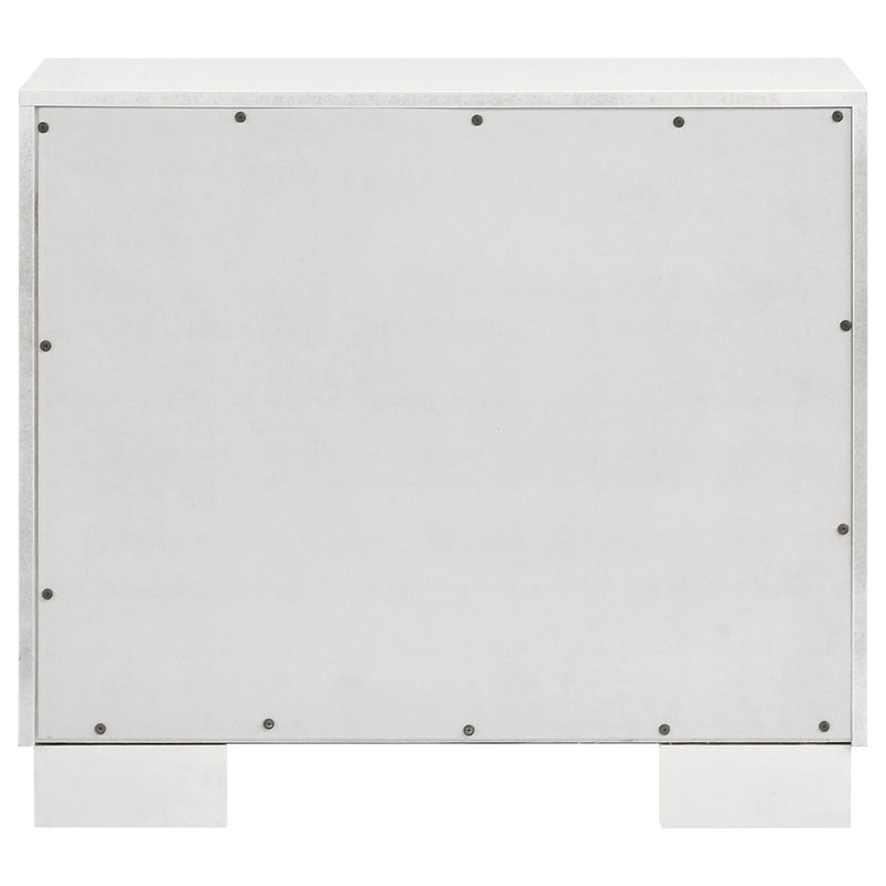 Jessica 2-drawer Nightstand Snow White
