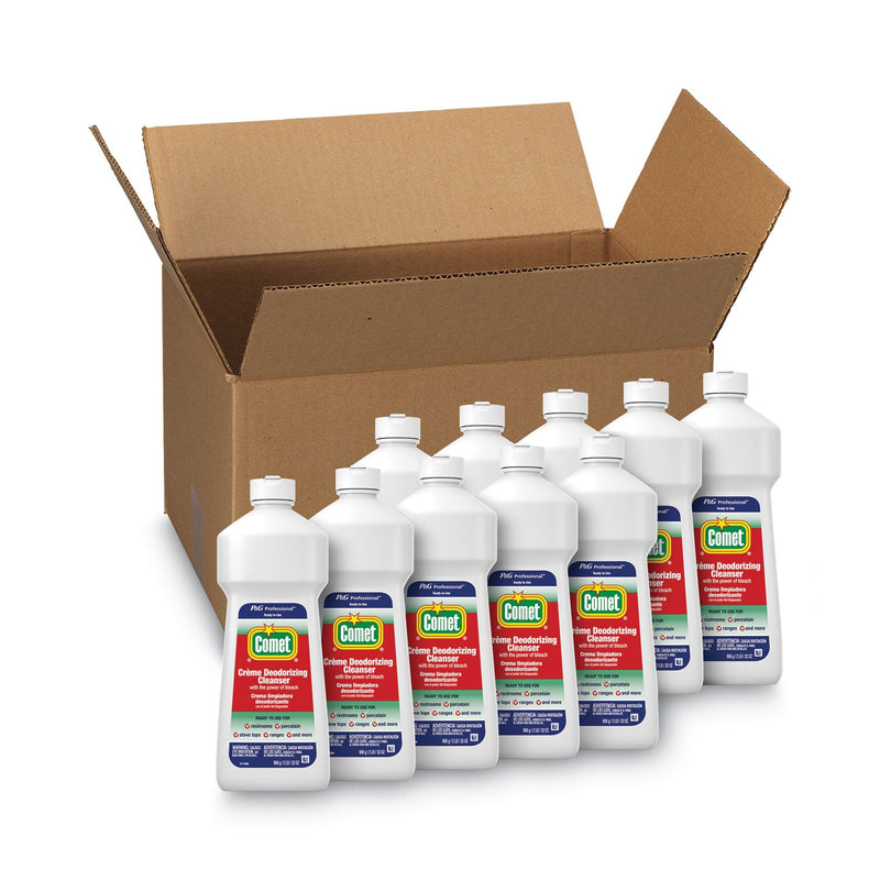 Comet Creme Deodorizing Cleanser, 32 oz Bottle, 10/Carton