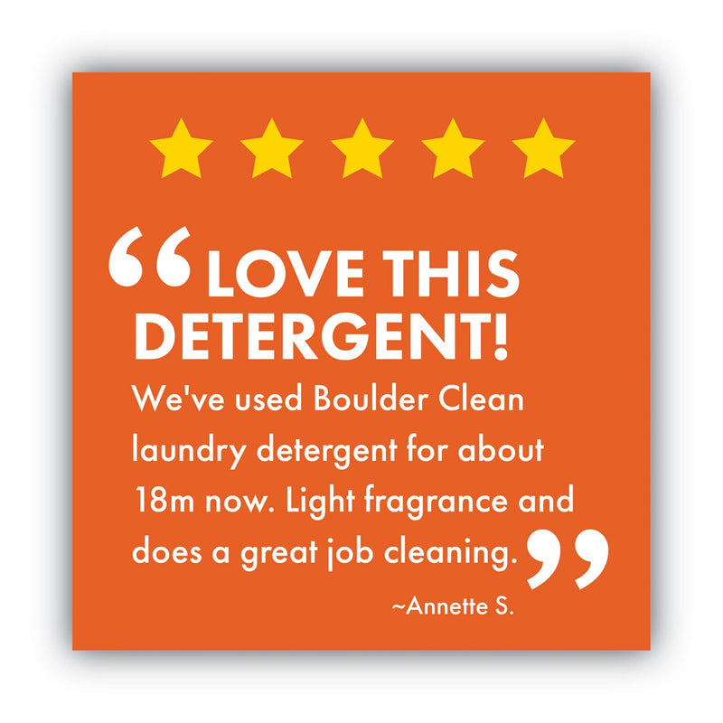 Boulder Clean Liquid Laundry Detergent, Citrus Breeze, 200 HE Loads, 200 oz Bottle