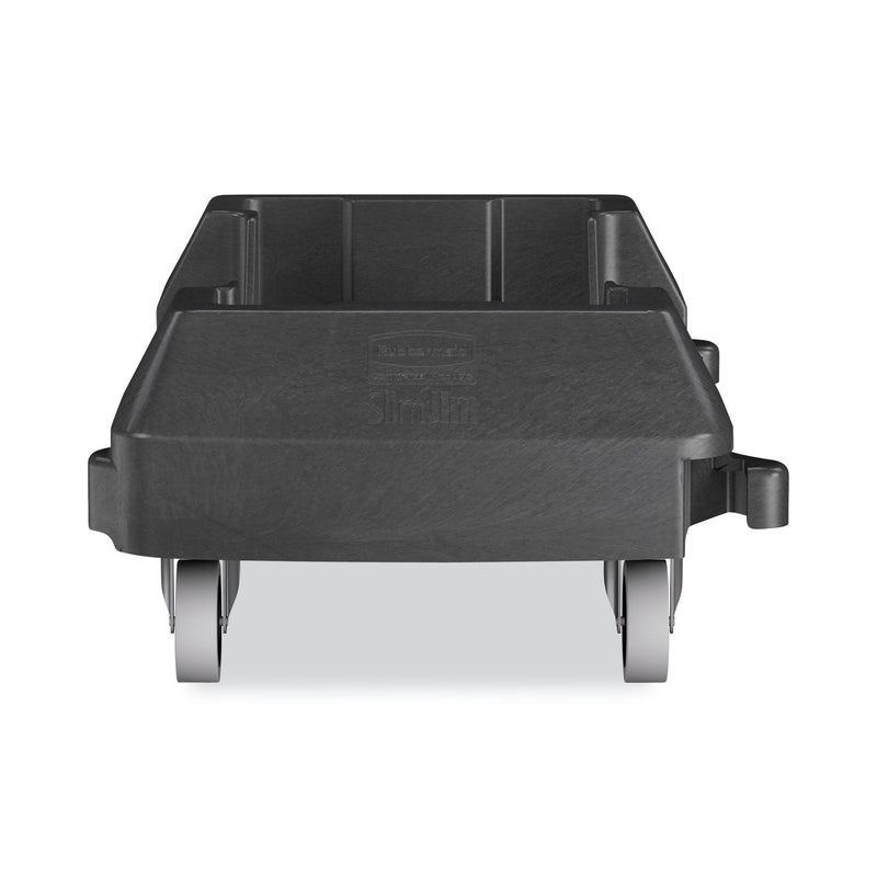 Rubbermaid Slim Jim Resin Trainable Dolly, 120 lb Capacity, 23.86 x 14.71 x 8.36, Black