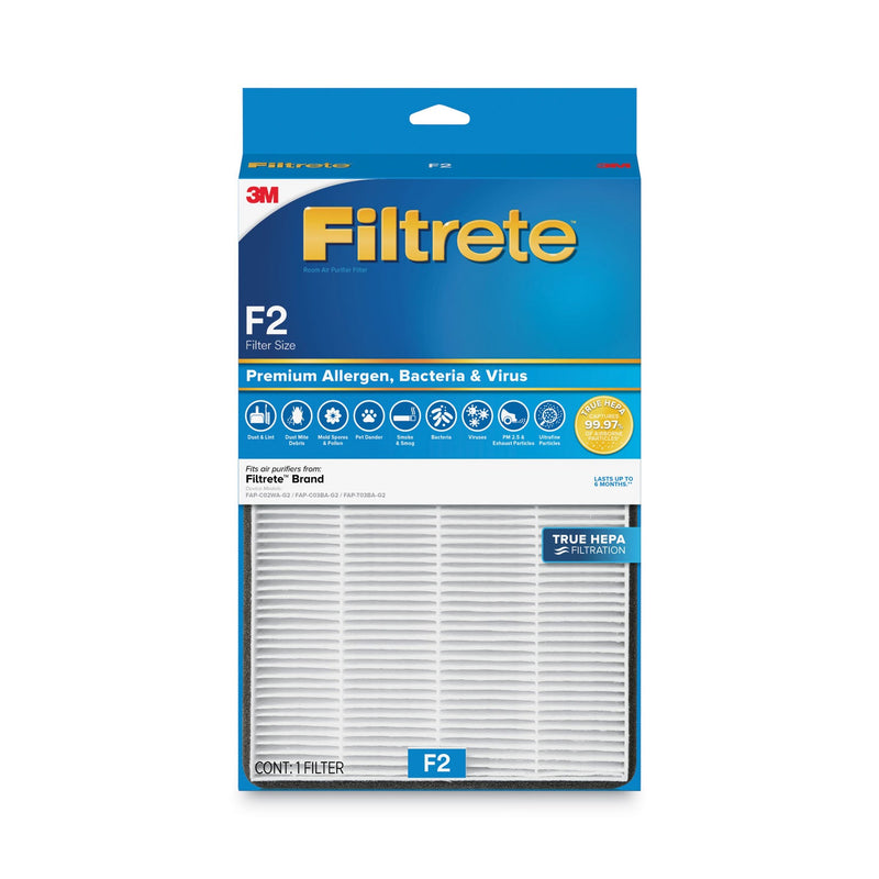 Filtrete Premium True HEPA Room Air Purifier Filter, 8.89 x 15, 4/Carton