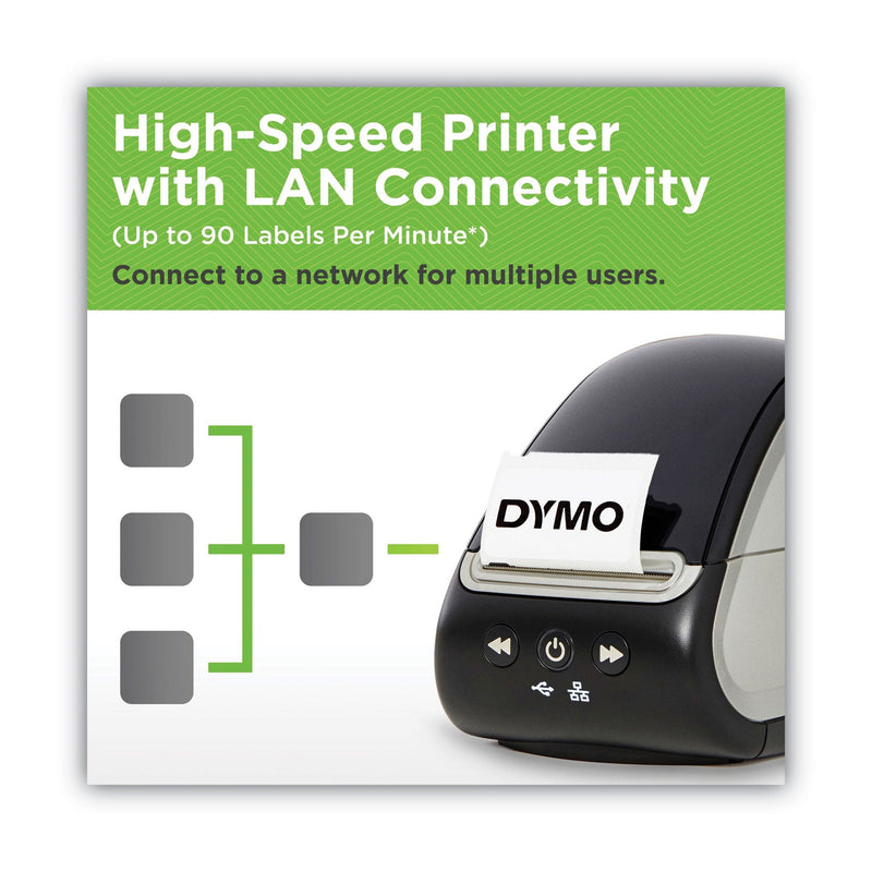 DYMO LabelWriter 550 Turbo Series Label Printer, 90 Labels/min Print Speed, 5.34 x 7.38 x 8.5