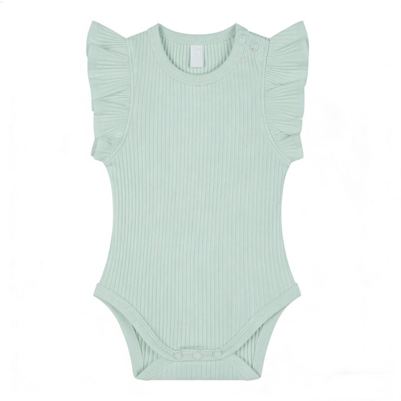 Baby Romper Knitted Ribbed Infant Onesie