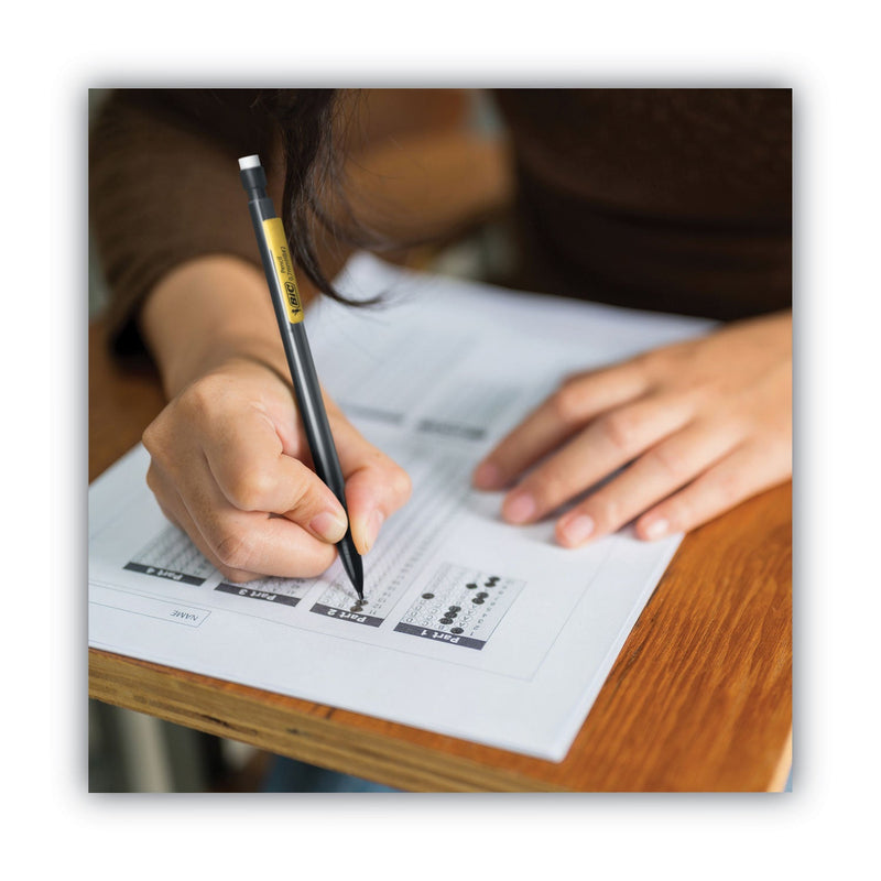 BIC Xtra Smooth Mechanical Pencil Value Pack, 0.7 mm, HB (#2.5), Black Lead, Clear Barrel, 40/Pack