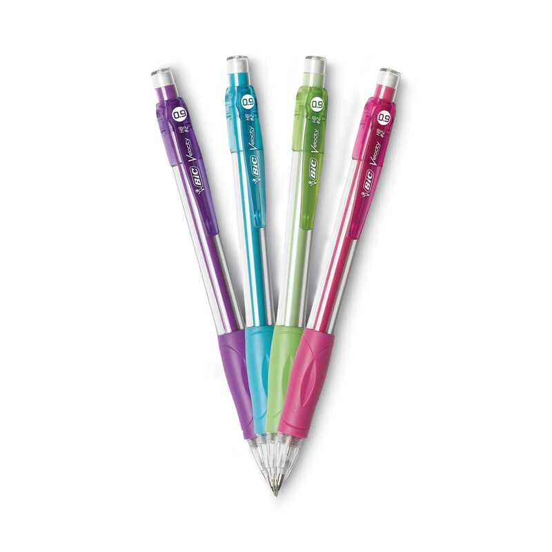 BIC Velocity Original Mechanical Pencil, 0.9 mm, HB (#2.5), Black Lead, Turquoise Barrel, Dozen