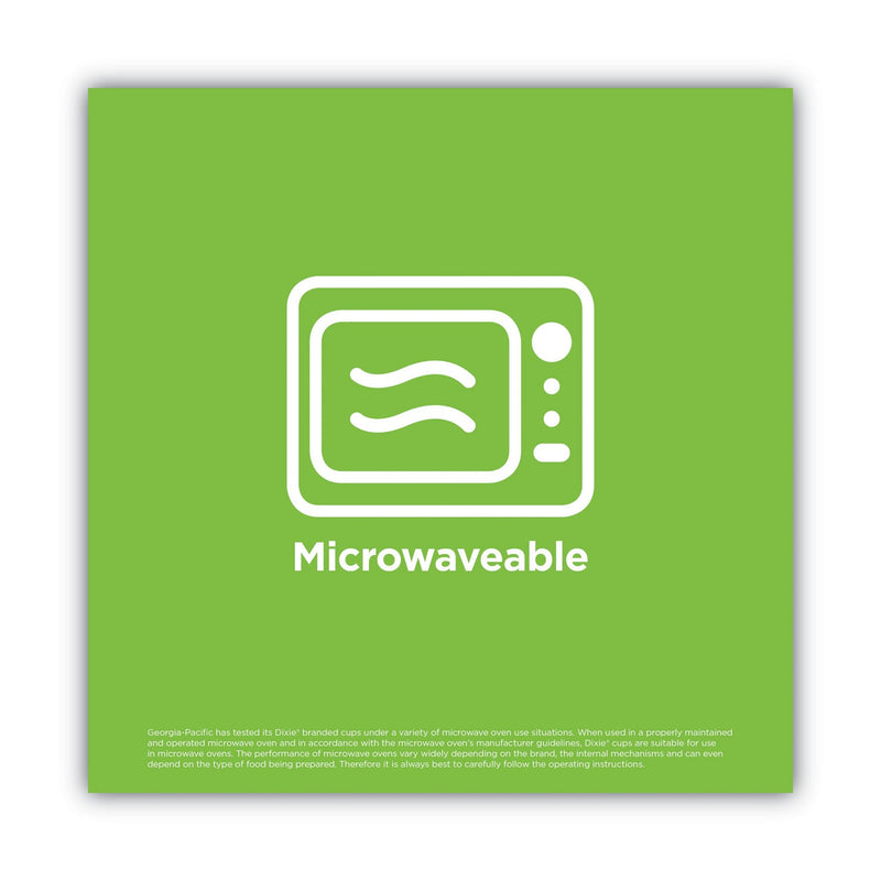 Dixie PerfecTouch Paper Hot Cups and Lids Combo, 12 oz, Multicolor, 50 Cups/Lids/Pack, 6/Packs/Carton