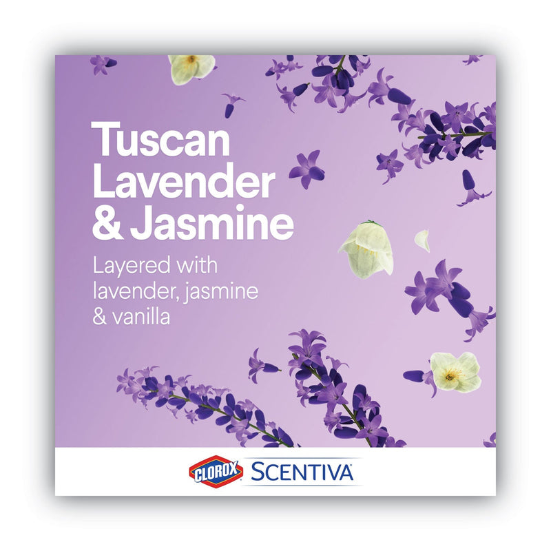 Clorox Scentiva Multi Surface Cleaner, Tuscan Lavender and Jasmine, 32 oz, 6/Carton