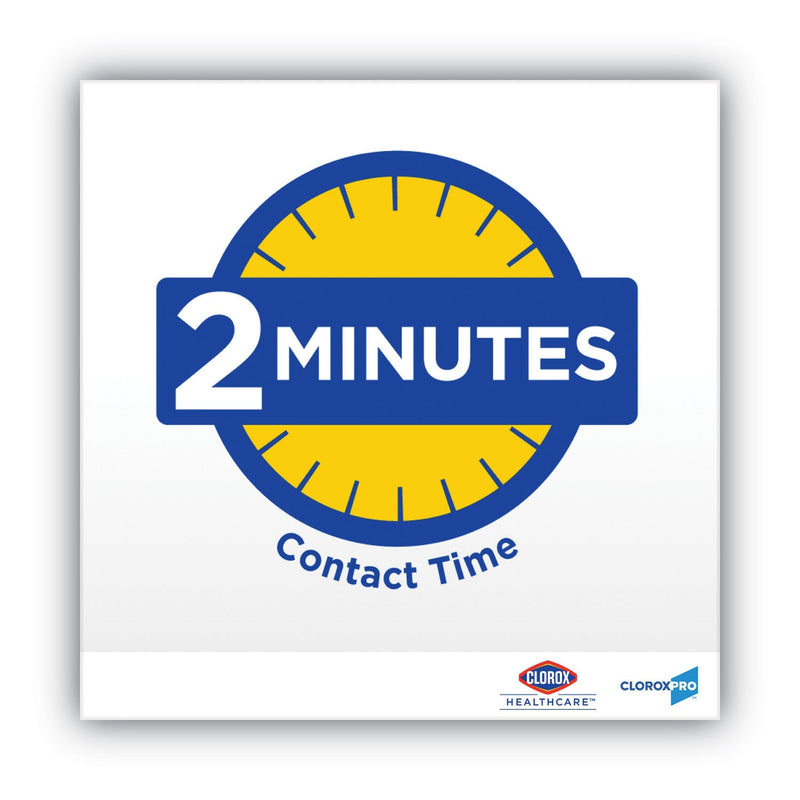 Clorox VersaSure Cleaner Disinfectant Wipes, 1-Ply, 12 x 12, White, 110/Pouch, 2/Carton