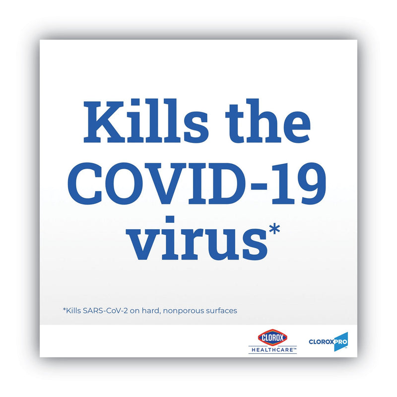 Clorox VersaSure Cleaner Disinfectant Wipes, 1-Ply, 6.75 x 8, White, 85/Canister, 6 Canisters/Carton