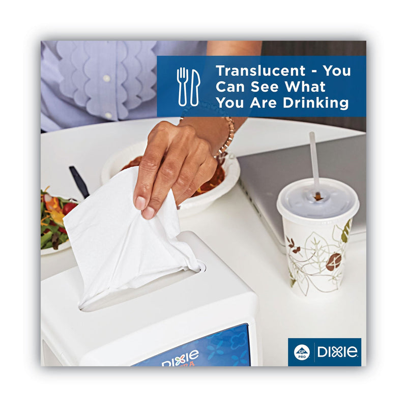 Dixie Jumbo Straws, 7.75", Plastic, Translucent, 500/Box