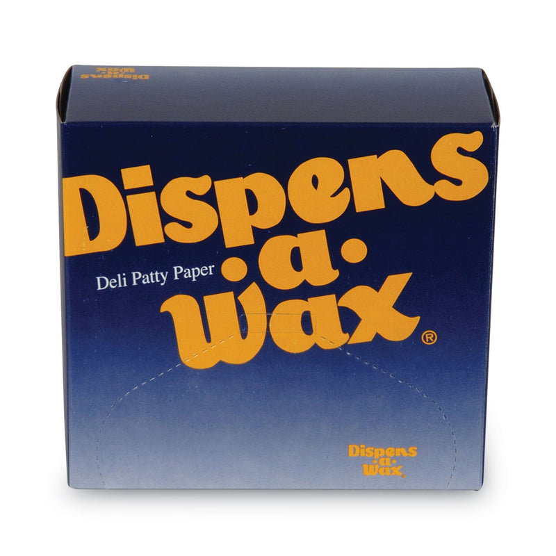 Dixie Dispens-A-Wax Waxed Deli Patty Paper, 4.75 x 5, White, 1,000/Box, 24 Boxes/Carton