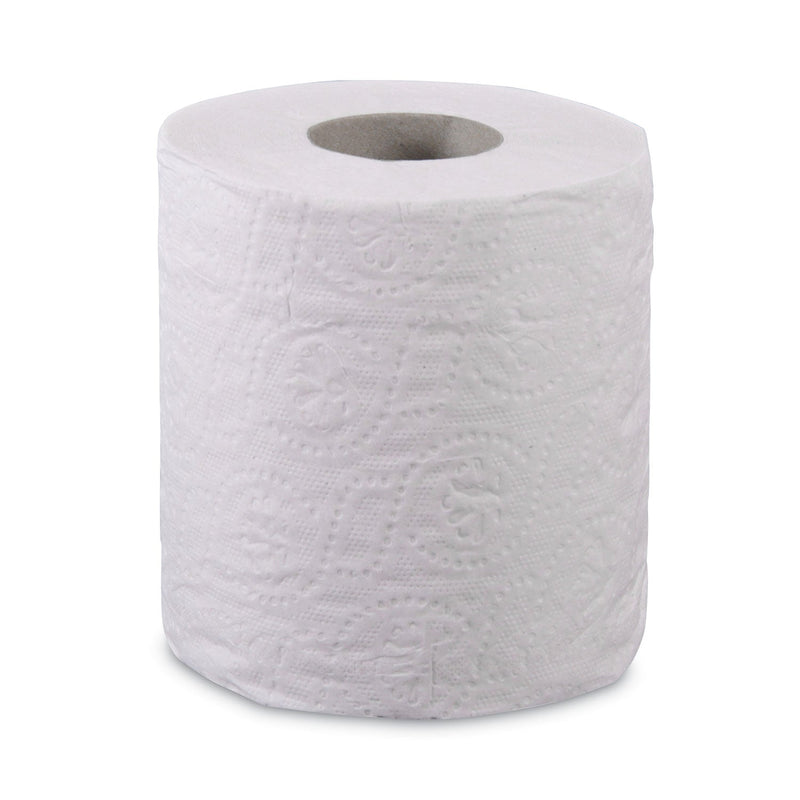 Boardwalk 2-Ply Toilet Tissue, Septic Safe, White, 125 ft Roll Length, 500 Sheets/Roll, 96 Rolls/Carton