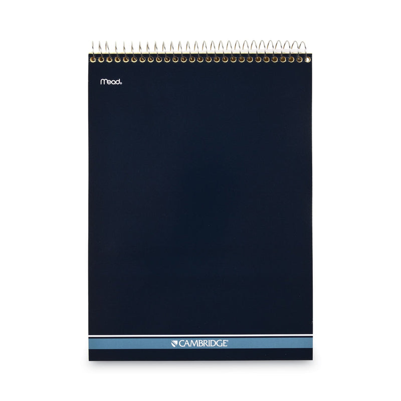 Cambridge Stiff-Back Wire Bound Notepad, Wide/Legal Rule, Canary/Blue Cover, 70 Canary-Yellow 8.5 x 11.5 Sheets