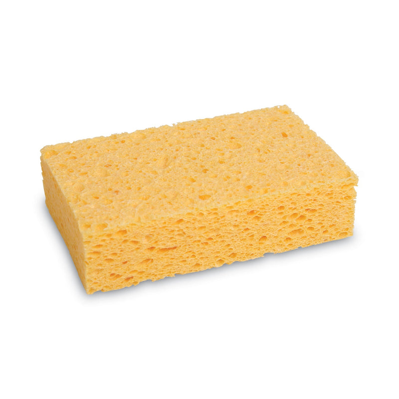 Boardwalk Medium Cellulose Sponge, 3.67 x 6.08, 1.55" Thick, Yellow, 24/Carton