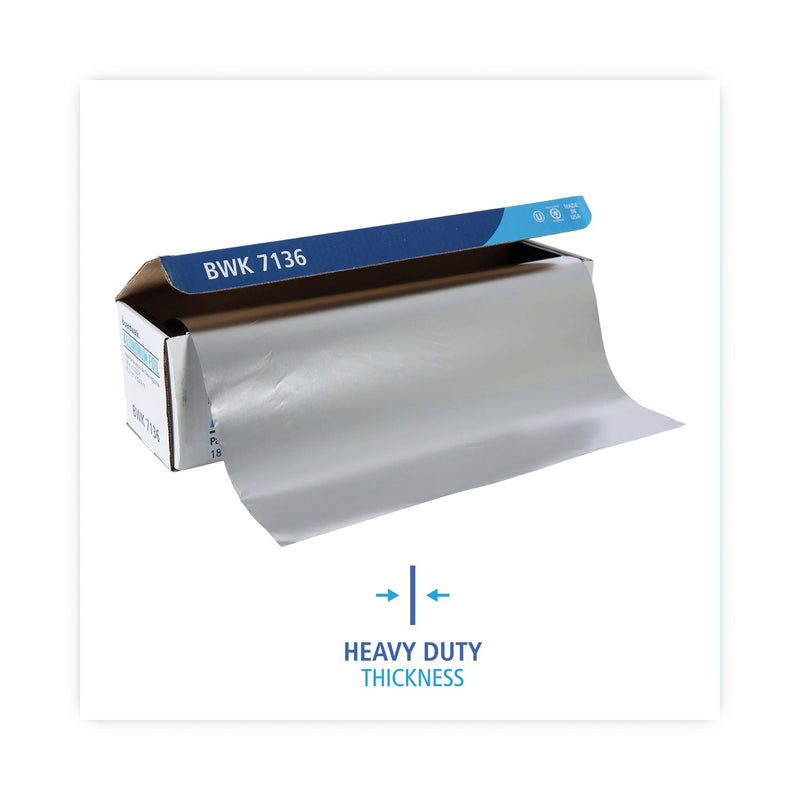 Boardwalk Heavy-Duty Aluminum Foil Roll, 18" x 1,000 ft