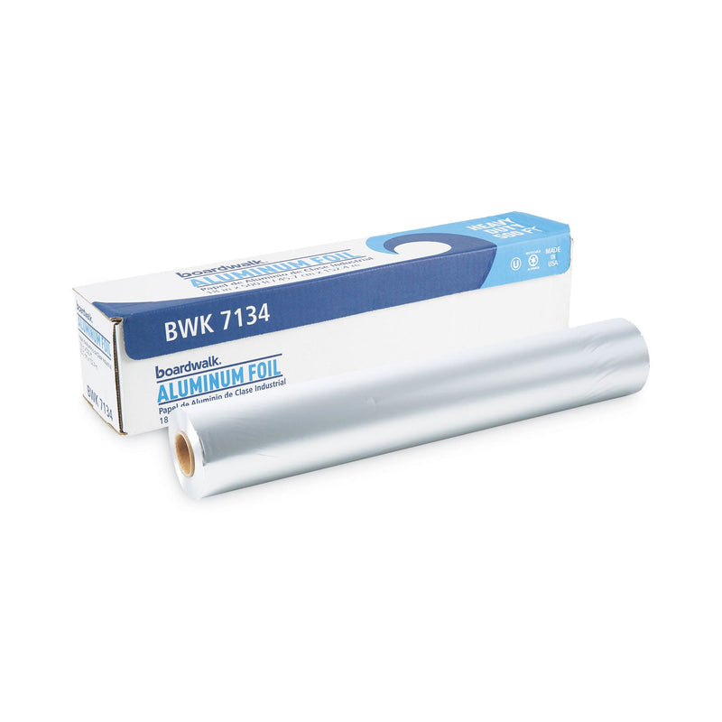 Boardwalk Heavy-Duty Aluminum Foil Roll, 18" x 500 ft