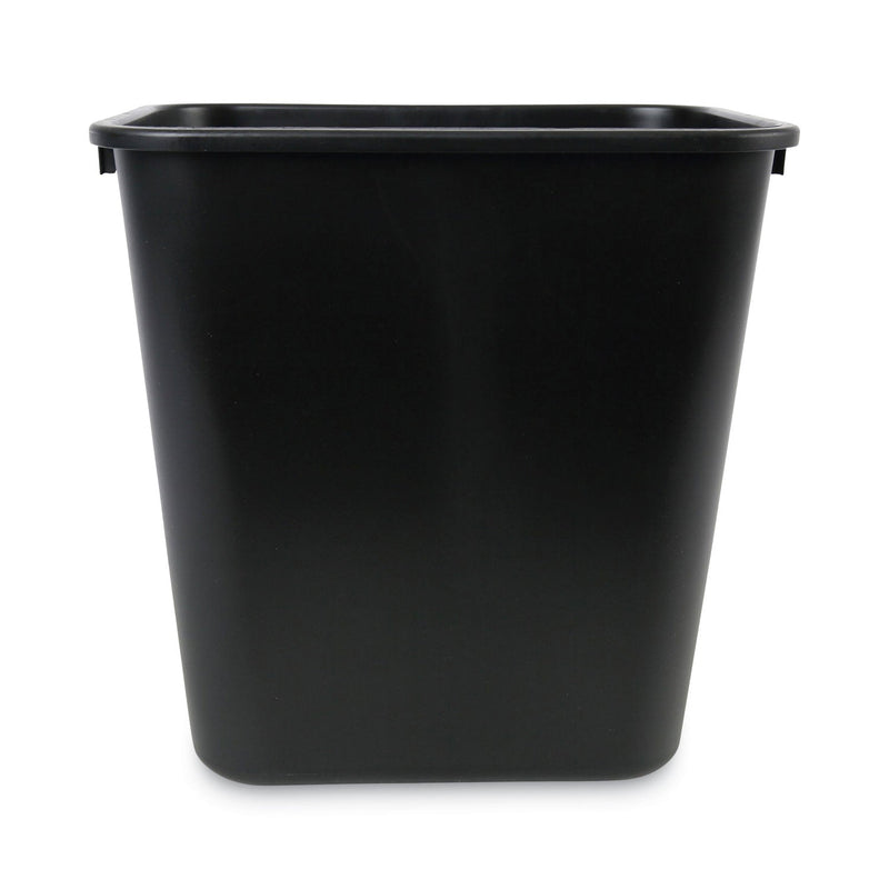 Boardwalk Soft-Sided Wastebasket, 28 qt, Black