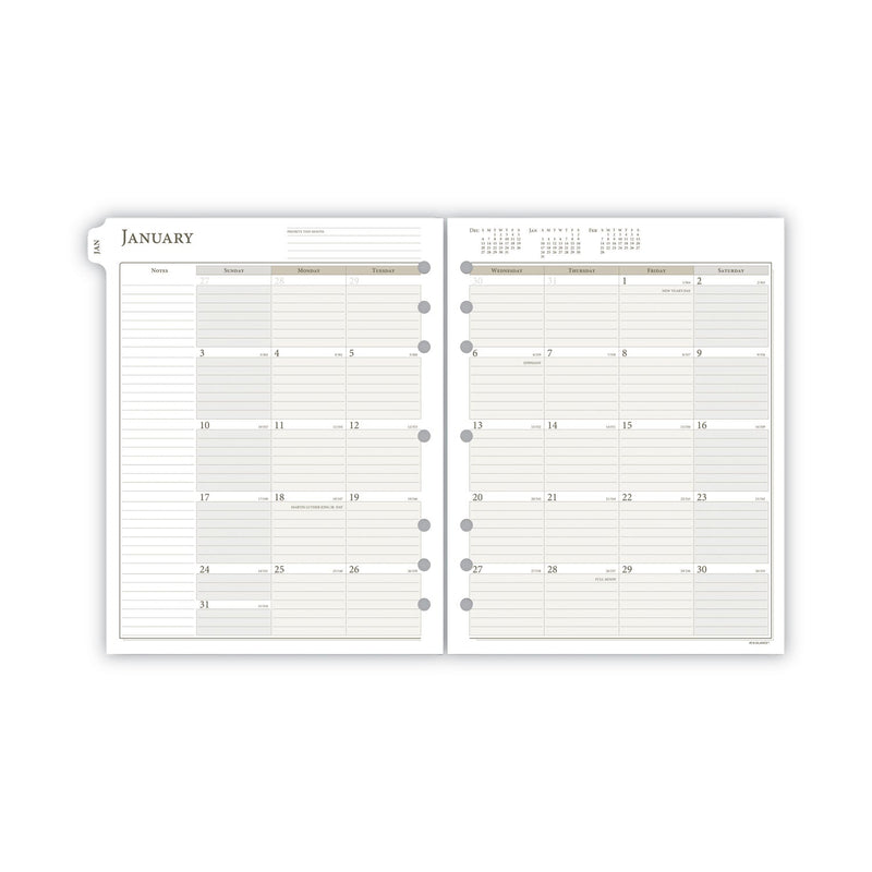 AT-A-GLANCE 1-Page-Per-Day Planner Refills, 11 x 8.5, White Sheets, 12-Month (Jan to Dec): 2023